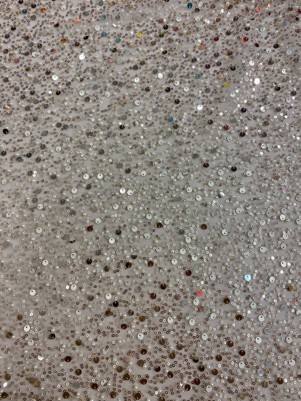 Pearls Sequins Lace