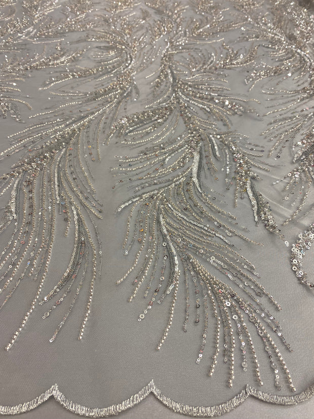 Beaded Lace- Palm tree design