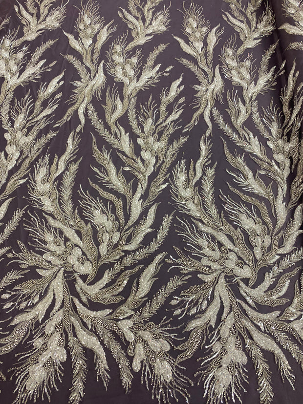 Beaded Sequin- Wheat design