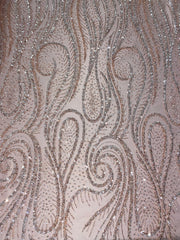 Swirl Beaded Lace