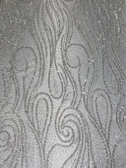 Swirl Beaded Lace