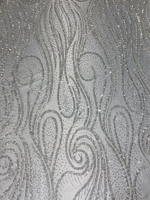 Swirl Beaded Lace
