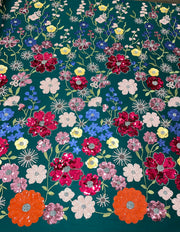 Sequin Flowers Lace