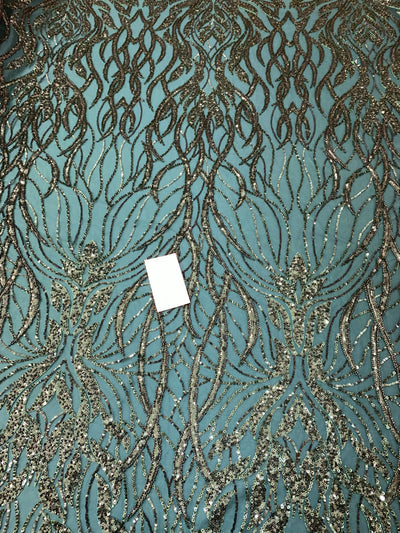 Flames Beaded Lace