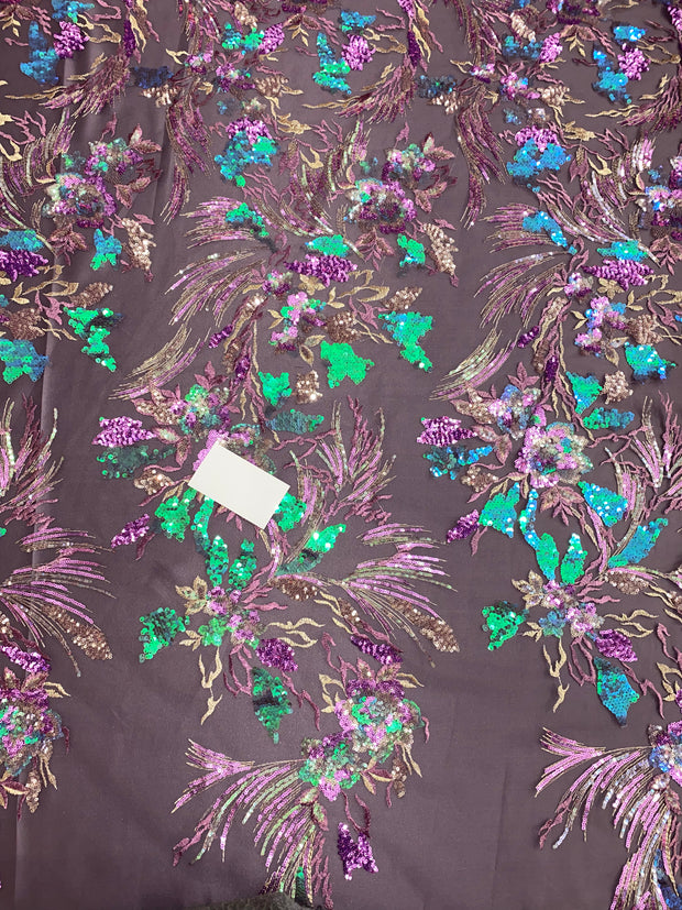 Plants Sequins Lace