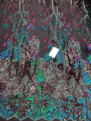 Forest Sequins Lace