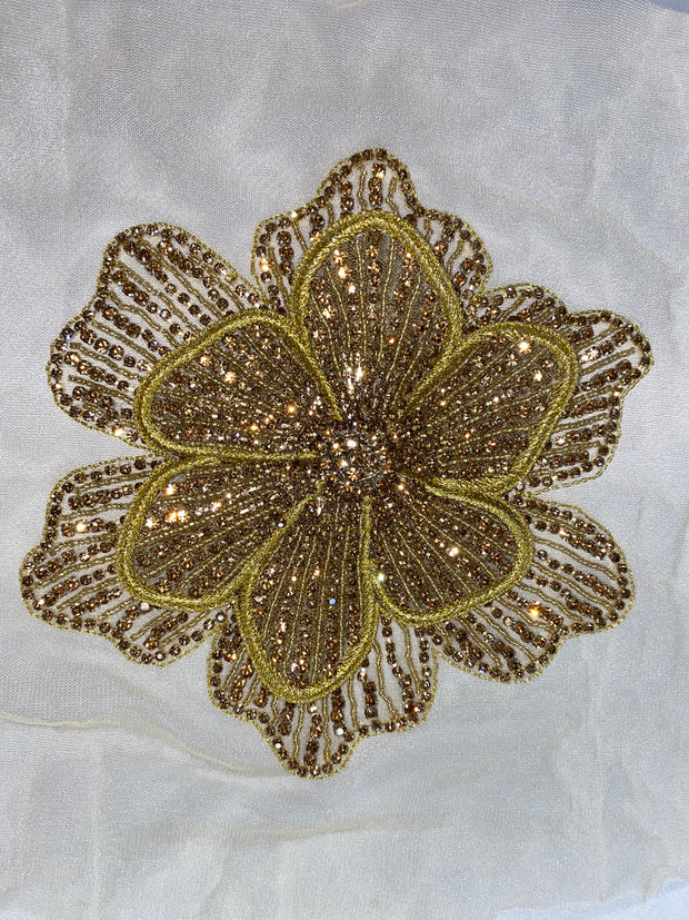 Stones Flowers Appliqués