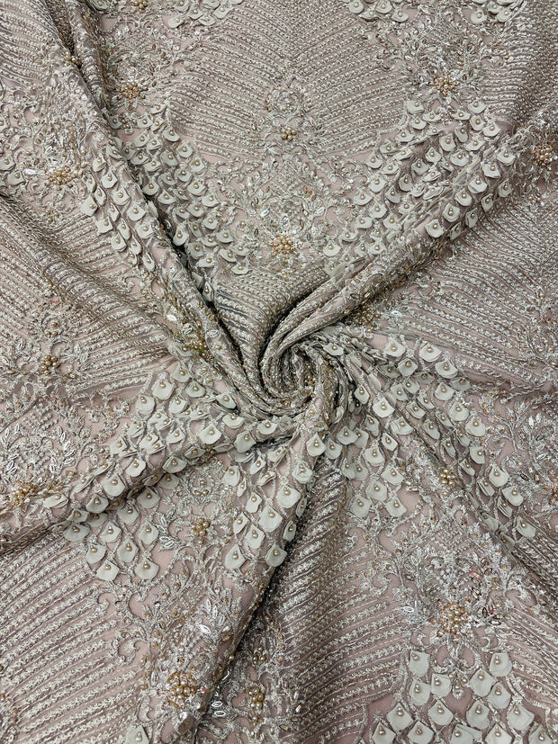 3D Hand Beaded Texture Lace