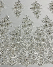 Hand Beaded Floral Arches