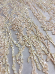 Ripples Hand beaded Lace