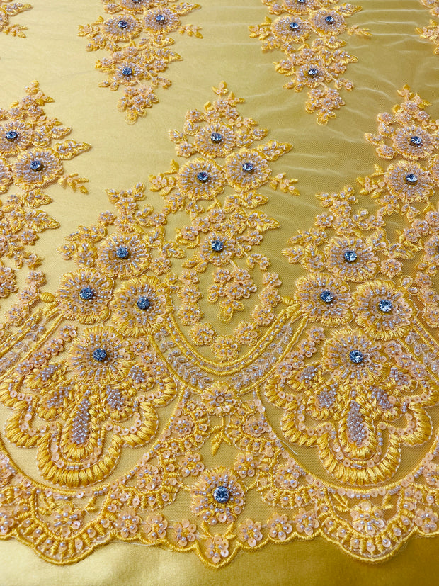 Hand Beaded Floral Arches