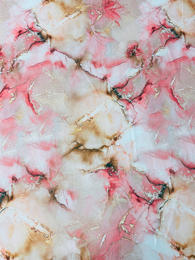 Marble Print Silk