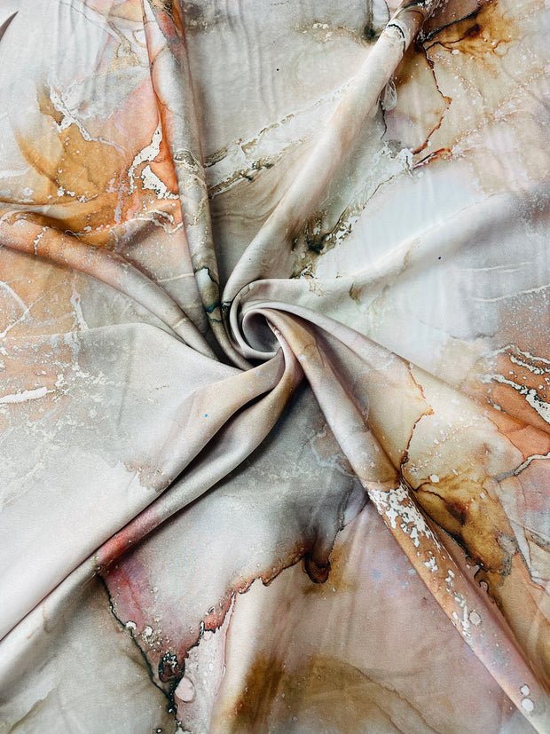 Marble Print Silk