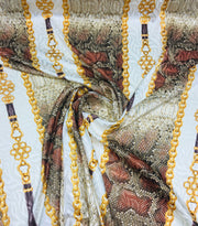 Snails chain silky print