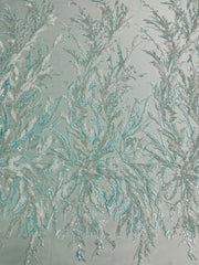 Hand Beaded Seafoam Splash