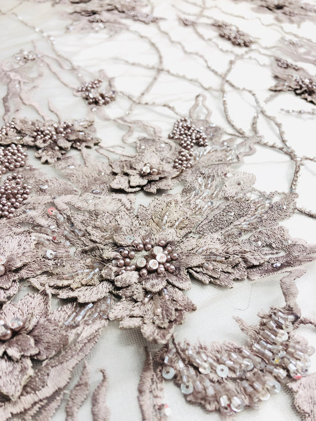 Bloom Hand beaded lace
