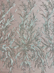 Hand Beaded Seafoam Splash