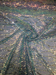 Swirl Iridescent Sequin