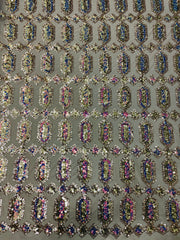 Hexagon Sequin Stretch Mesh