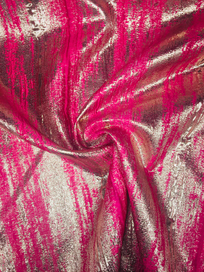 Waterfall metallic brocade