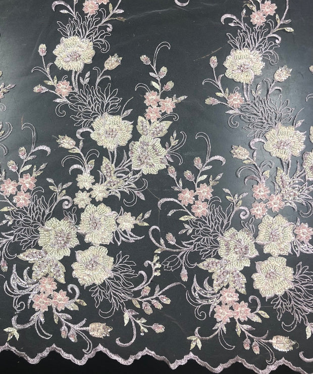 Stark Hand beaded lace