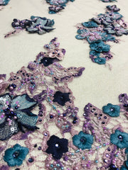 Zalie Hand beaded lace