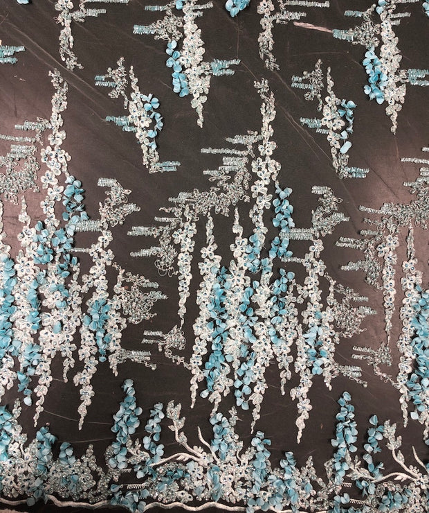 Gia Hand Beaded French Lace