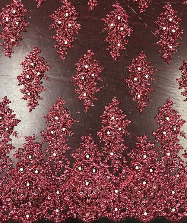 Arya Hand Beaded French Lace