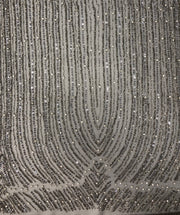 Gigi Geometric Hand Beaded Lace with Stones
