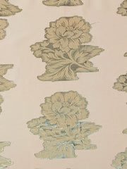 Flower Lame Print Silk
