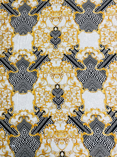 Decorative Gold Geometric Silky Print