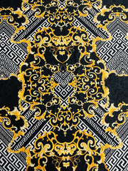 Decorative Gold Geometric Silky Print