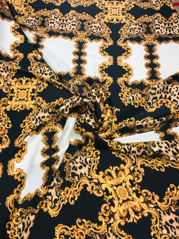 Baroque Paisly Leopard Silky Print