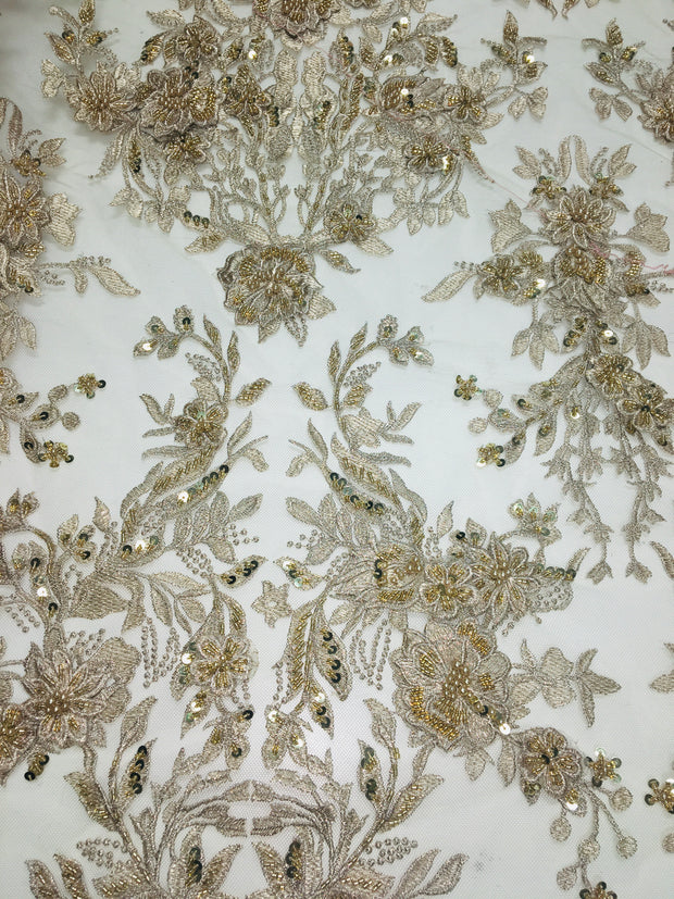 3D Embroidered Bridal Lace