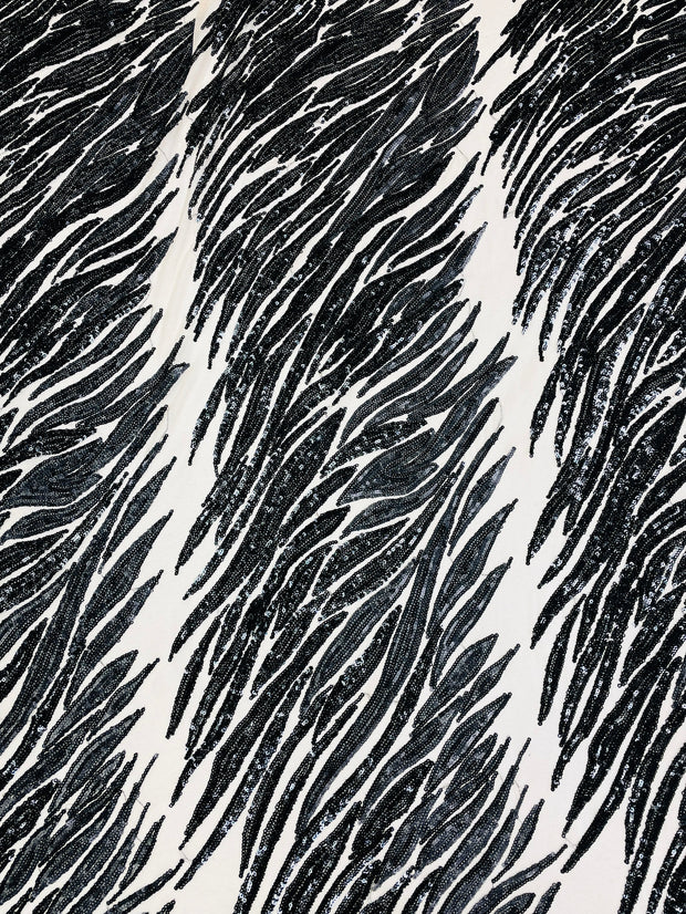 Cheetah Stripe Sequins