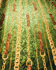 Chain-belt hernanes design silky print