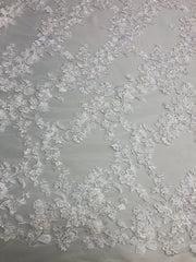 Flower Power Hand beaded lace