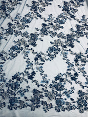 Flower Power Hand beaded lace