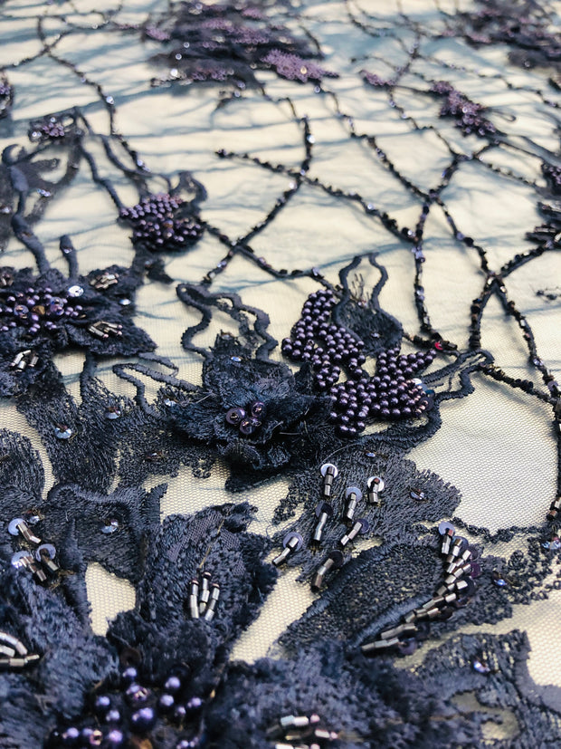 Bloom Hand beaded lace