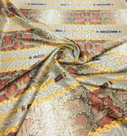 Snails chain silky print