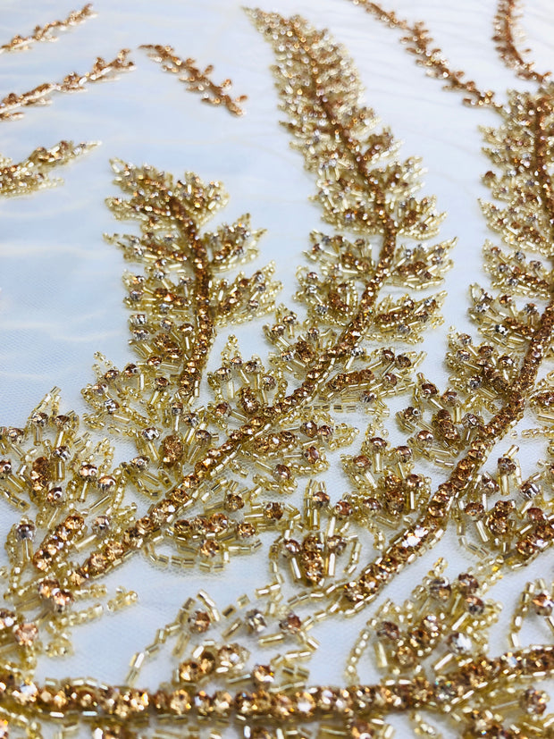 Blossom hand beaded lace