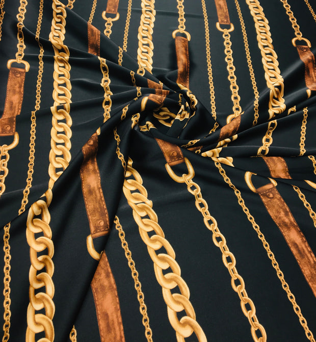 Chain-belt hernanes design silky print
