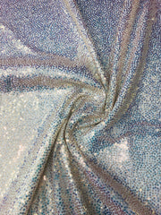 Iridescent 2 way stretch sequin