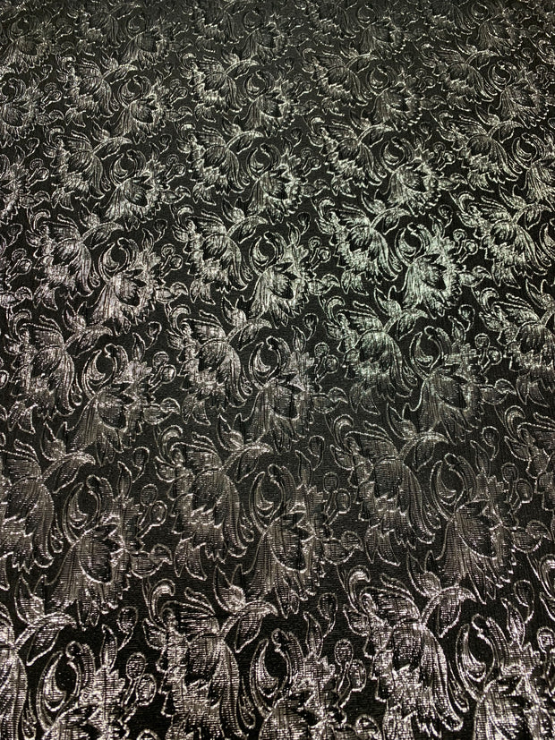 Metallic Flower Design Brocade