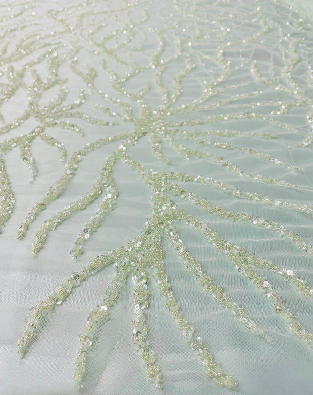 Hand Beaded Vine Design
