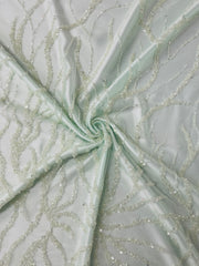 Hand Beaded Vine Design