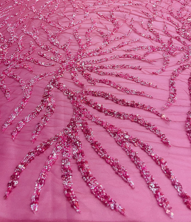 Hand Beaded Vine Design