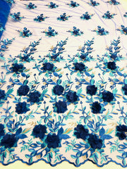 Fena Lace with 3d flowers