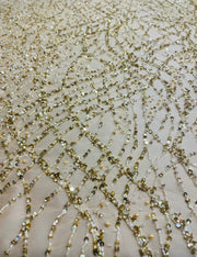 Hand Beaded Wavey Net