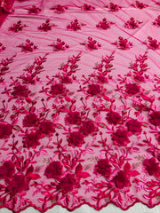 Fena Lace with 3d flowers